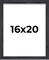Shadow Box 1.5" Depth Black Picture Frame - UV Acrylic, Backing, Hanging Hardware